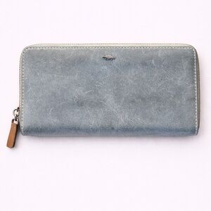 Gray Roots Leather Wallet
